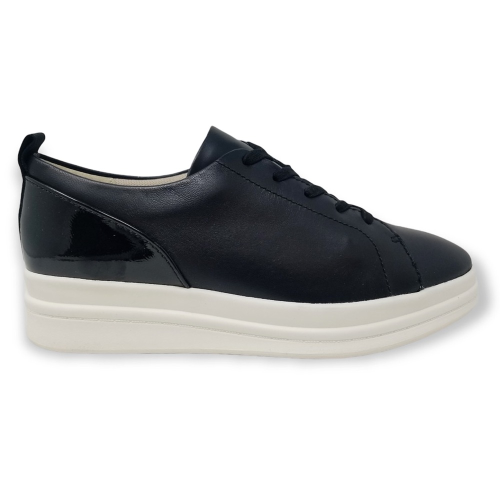 NWT - Naturalizer Women's YARINA Oxford Sneaker - Black Leather - Size 10 M